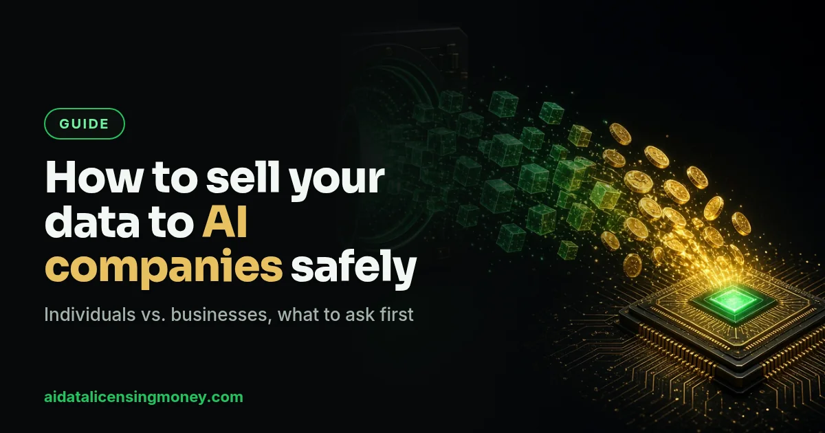 How to sell your data to AI companies safely: secure vault releasing data cubes to an AI chip
